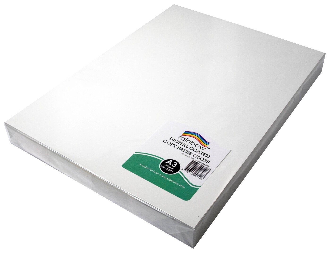 DIGITAL COPY PAPER RAINBOW A3 GLOSS 170GSM WHITE PK250