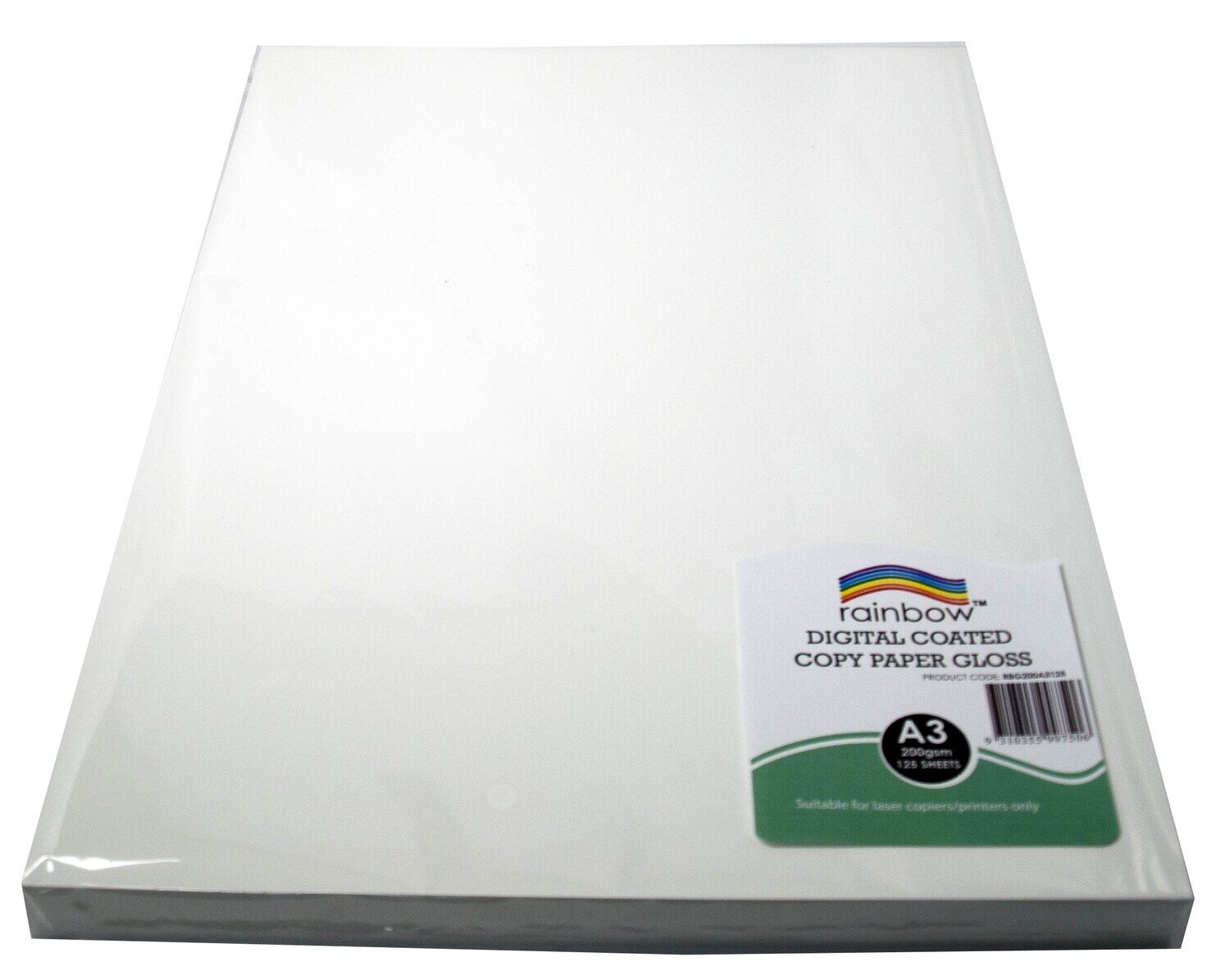 DIGITAL COPY PAPER RAINBOW A3 GLOSS 200GSM WHITE PK125