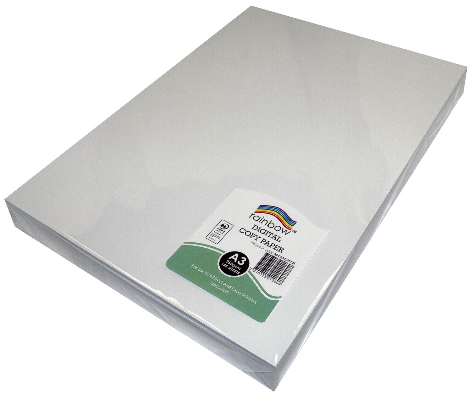 DIGITAL COPY PAPER RAINBOW A3 PEFC 250GSM WHITE PK125