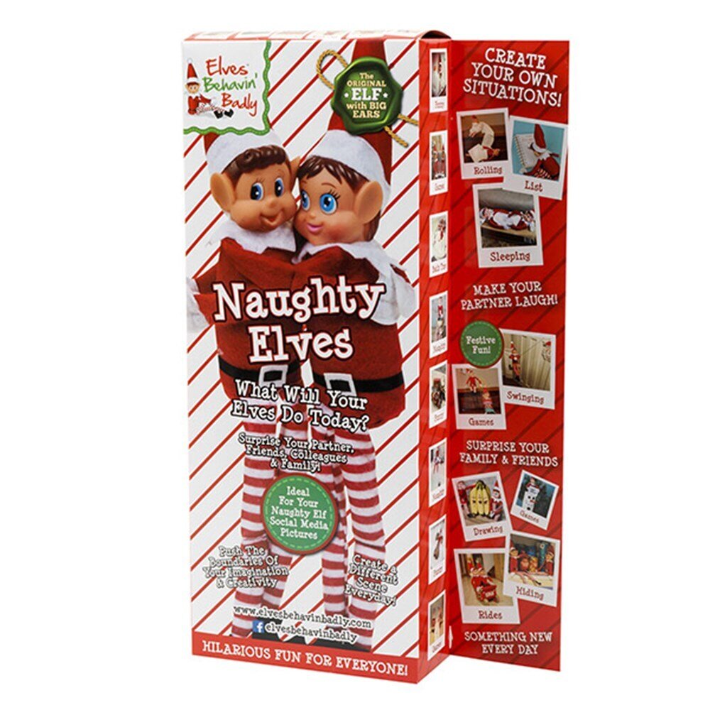 ELVES XMAS 39CM BOY GIRL MIXED PK2