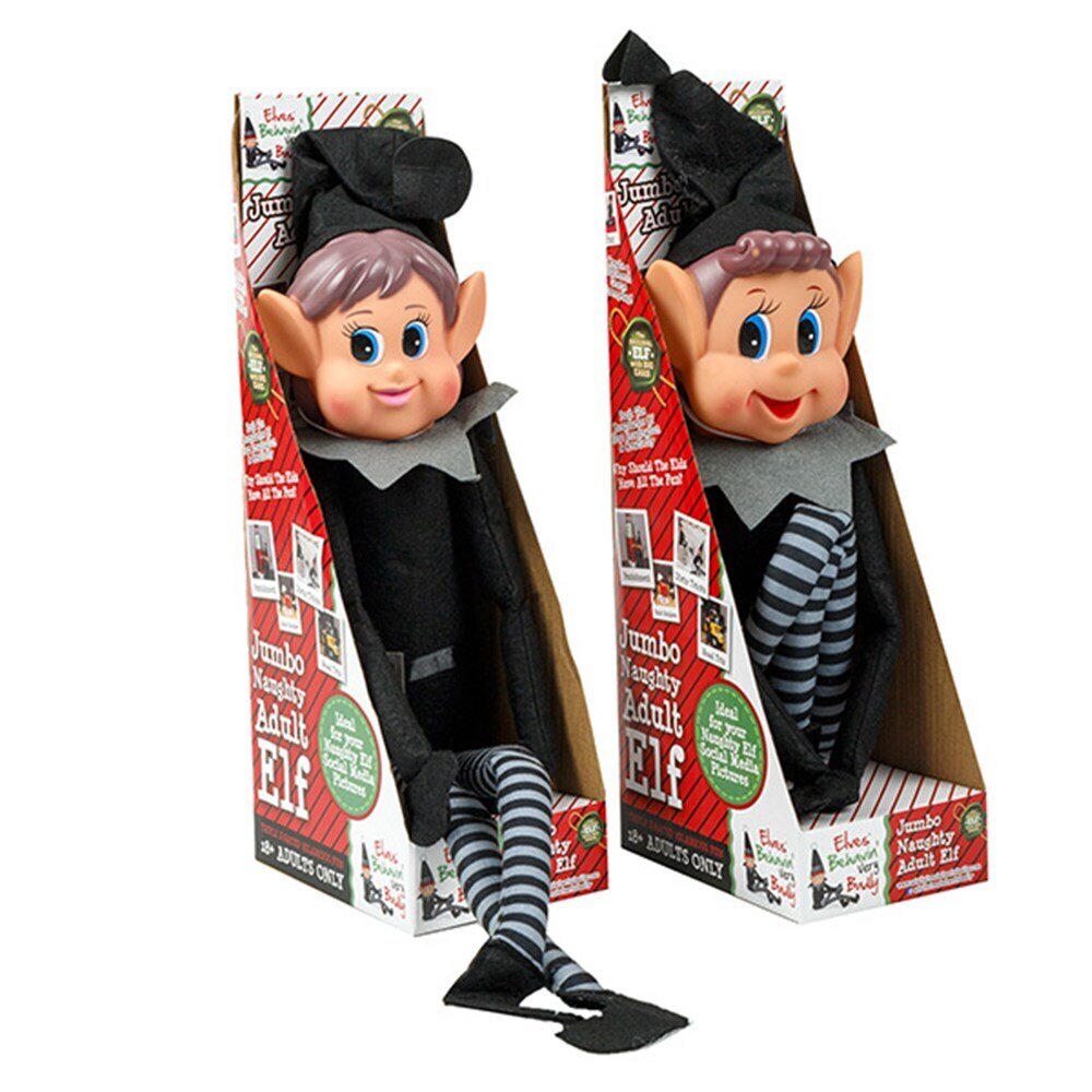 ELVES XMAS 70CM BLACK 2ASST