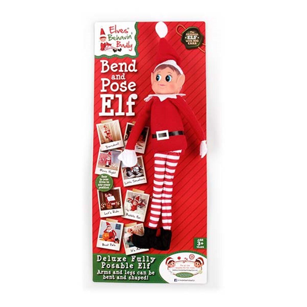 ELVES XMAS 39CM GIRL BENDABLE SOFT BODY VINYL FACE