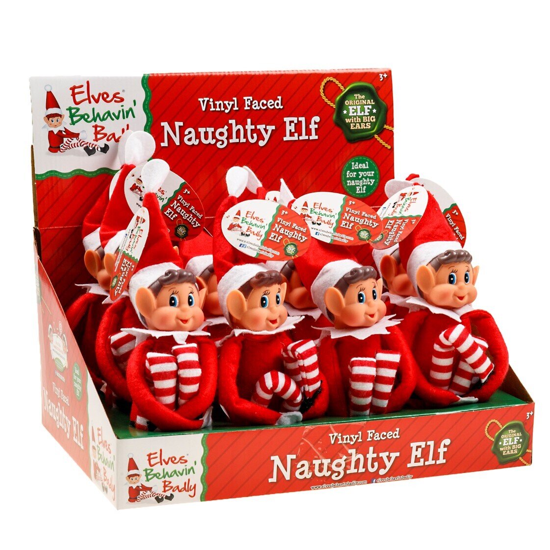 XMAS ELVES BOY ELF SOFT BODY VINYL FACE 390MM