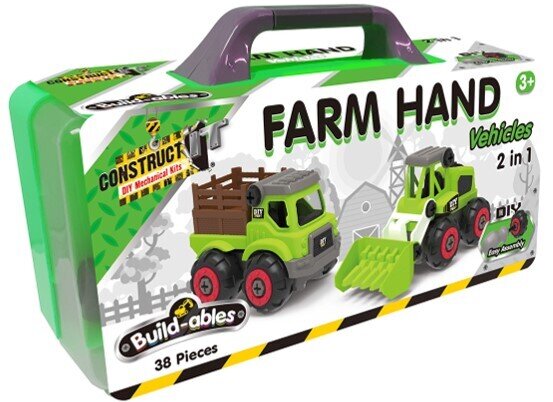 TOY BUILDABLES 2 IN 1 FARM HAND SET