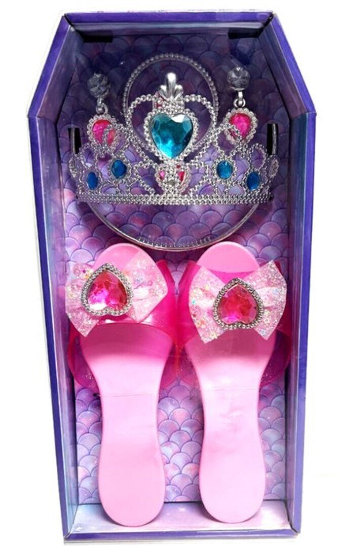 TOY DRESS UP SHOES TIARA AND JEWELLERY SET