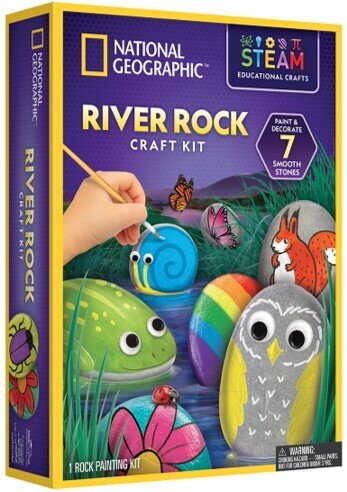 TOY NATIONAL GEO RIVER ROCK CRAFT KIT