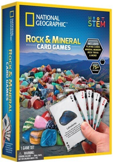 TOY NATIONAL GEO ROCK & MINERAL CARD GAME CARD GAME