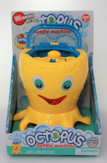TOY BUBBLE MAKER 13CM OCTOPUS INCL 103ML LIQUID