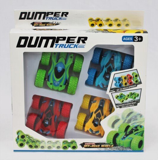 TOY FLIP CARS FOUR PACK PULL BACK