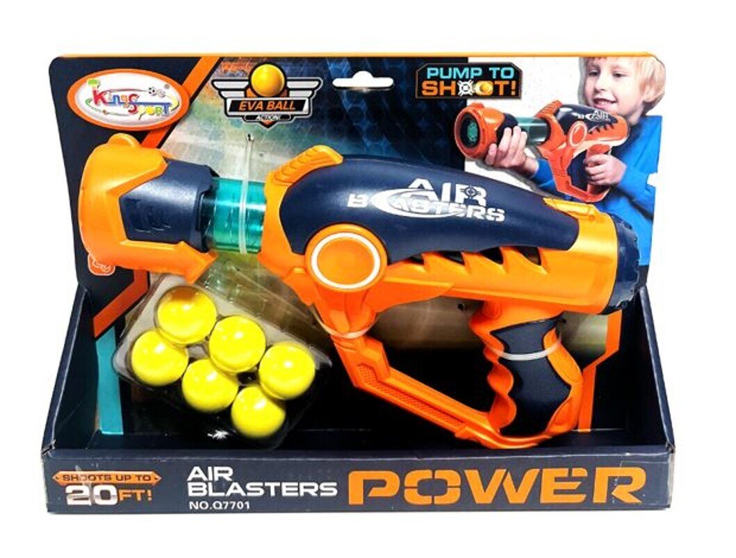 TOY GUN AIR BLASTER WITH 6 EVA BALLS