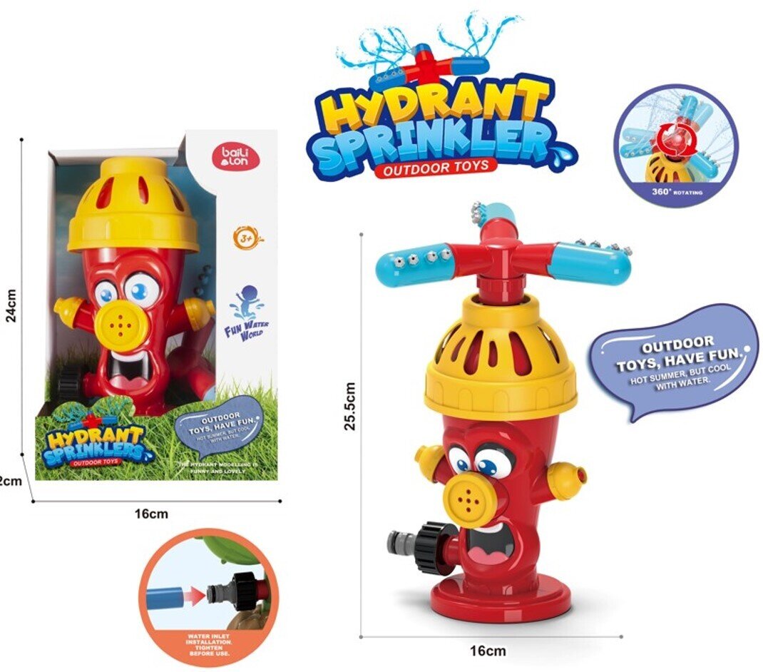 TOY WATER PLAY SPRINKLER DIZZY HYDRANT
