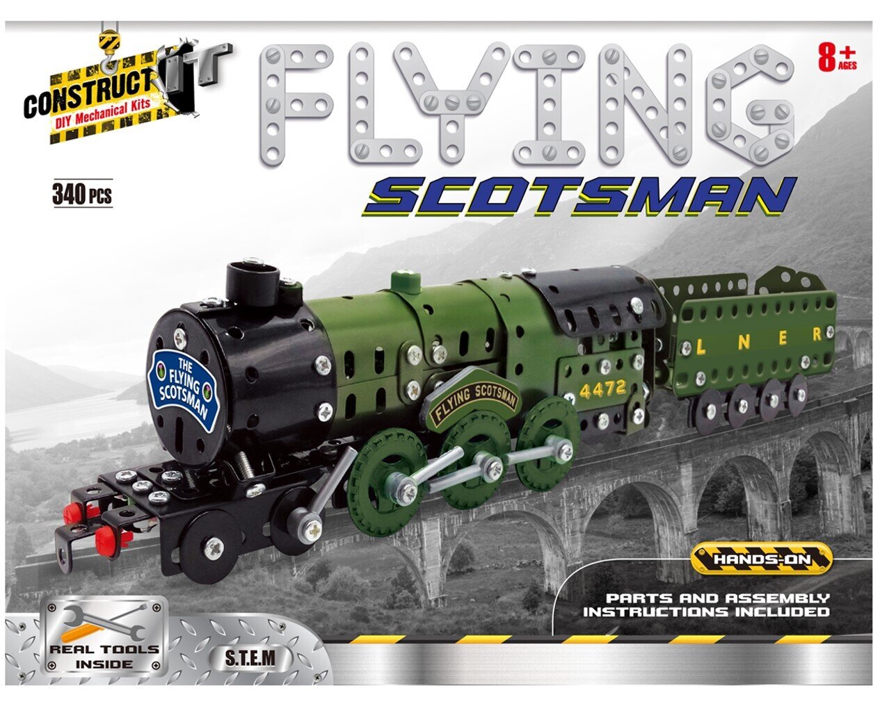 TOY CONSTRUCT IT 340 PIECES THE FLYING SCOTMAN