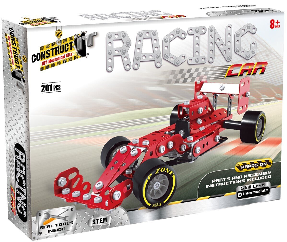 TOY CONSTRUCT IT 201 PIECES RACING CAR F1