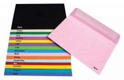 ENVELOPE QUILL C6 80GSM LEMON PK25