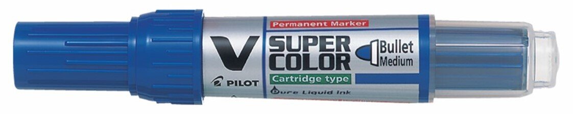 SP- MARKER PILOT PERMANENT BEGREEN SUPERCOLOR BULLET TIP BLUE