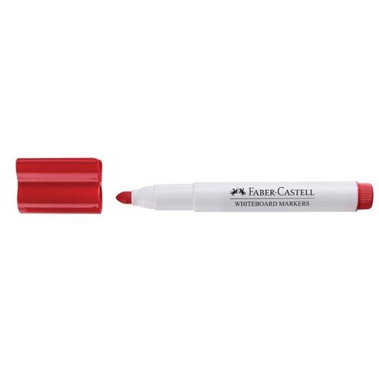 SP- SP - MARKER WHITEBOARD FABER-CASTELL CONNECTOR RED BX10