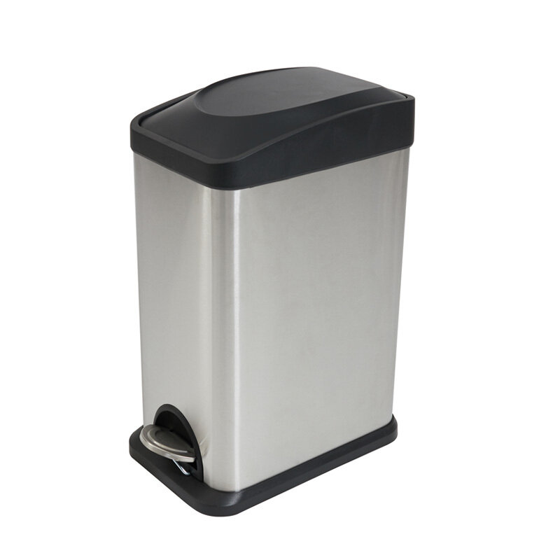 BIN PEDAL COMPASS 15 LITRE RECTANGULAR S/STEEL