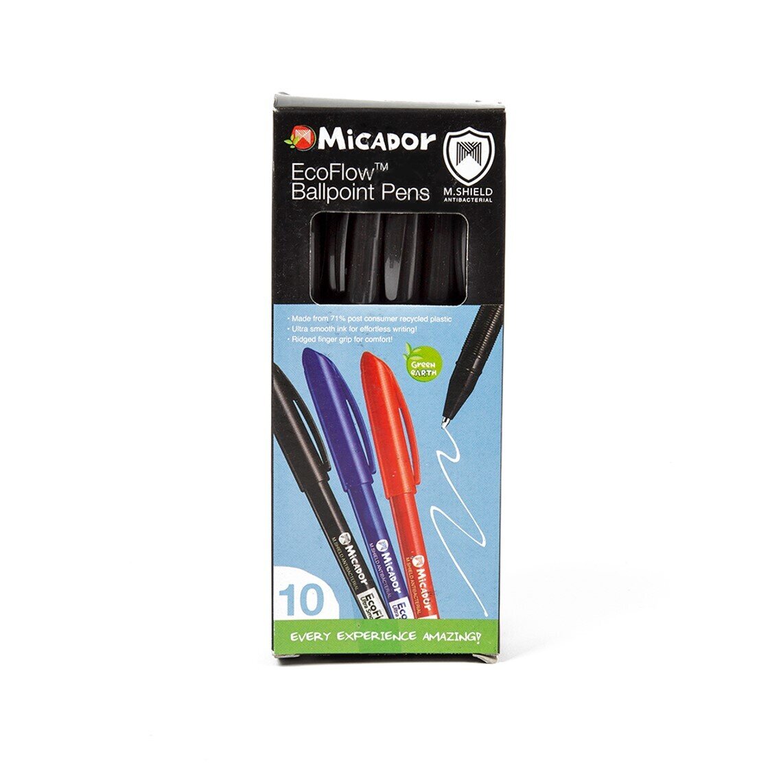 SP- PEN MICADOR 1.0MM BP ECOFLOW BLACK BX10