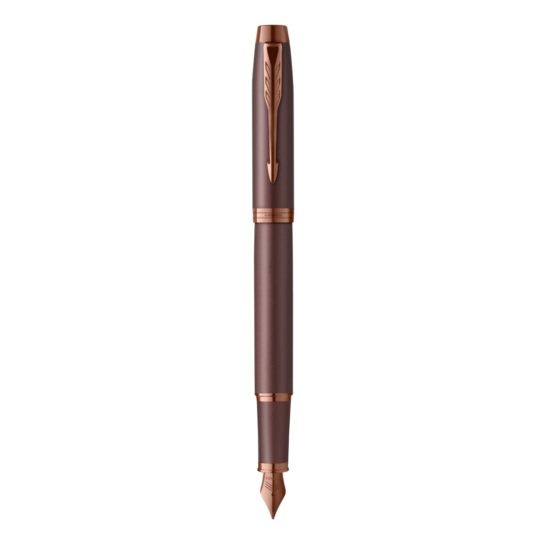 PEN PARKER IM MONOCHROME FP MED NIB BURGUNDY