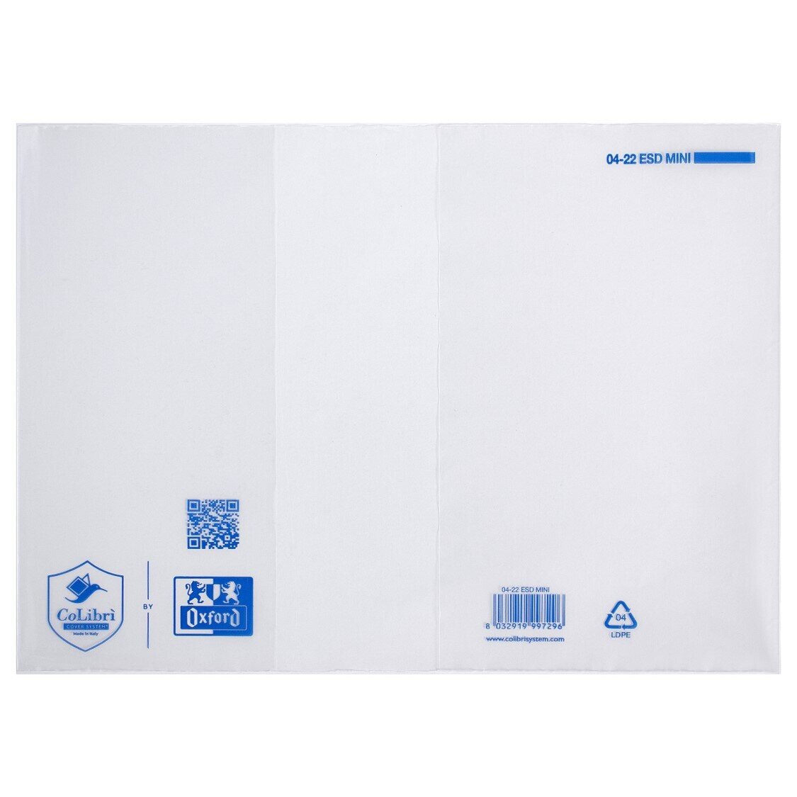 BOOK COVERS COLIBRI A5 90 MICRON CLEAR