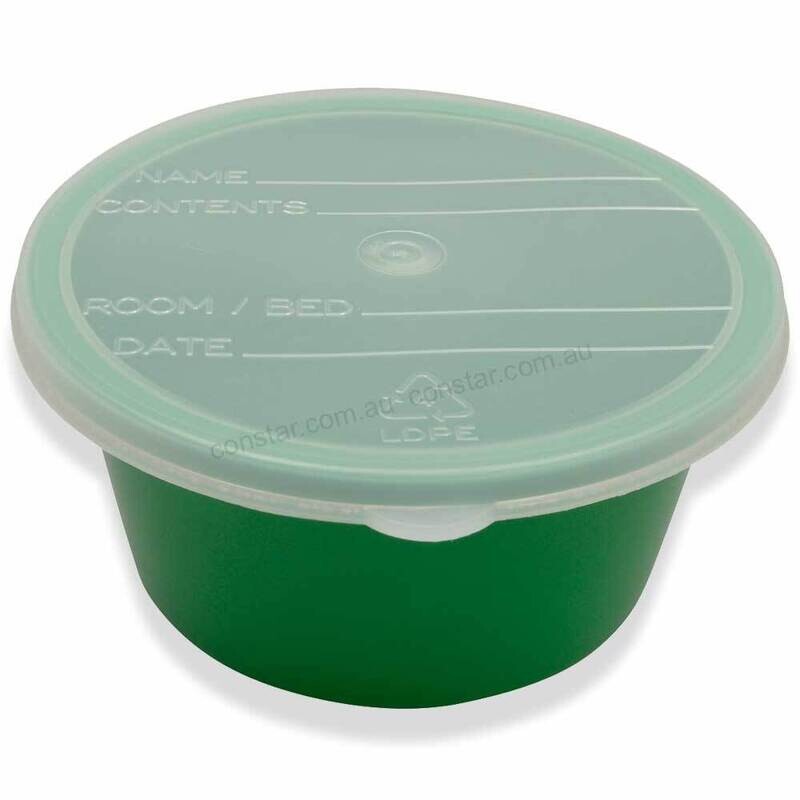 250ml Green Denture Bowl & Lid x 50pcs