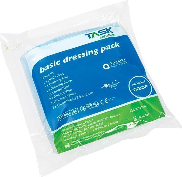 Task Basic Dressing Pack # 1 Tear Pouch Sterile x 160 pcs
