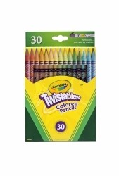 PENCIL COLOURED CRAYOLA TWISTABLE PK30