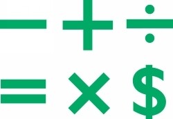 PAINT STAMPER EC MATHS SYMBOLS SET OF 6