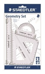 GEOMETRY SET STAEDTLER 569 4 PIECE CLEAR