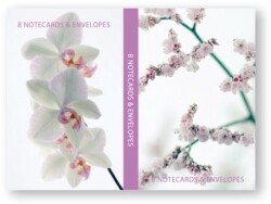 NOTELET SET OZCORP ORCHID & BLOSSOM (8CRDS/ENV)