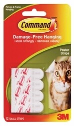 TAPE POSTER SCOTCH ADHESIVE POSTER STRIPS 17024 PK12