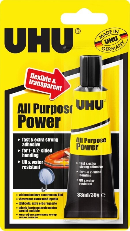 GLUE UHU ALL PURPOSE POWER ADHESIVE 33ML