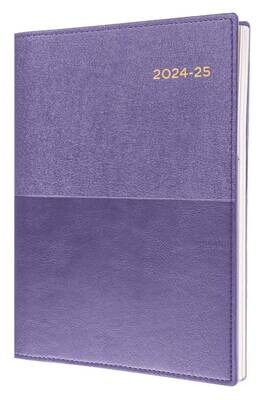 DIARY VANESSA FINANCIAL YEAR 24-25 A4 145 V55 DTP PURPLE