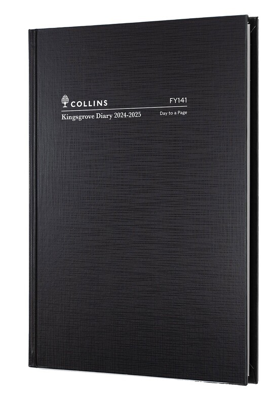 DIARY KINGSGROVE FINANCIAL YEAR 24-25 A4 141 P99 DTP BLACK