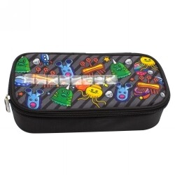 PENCIL CASE GLITTER CRITTERS NAMEME SPACE