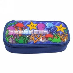 PENCIL CASE GLITTER CRITTERS NAMEME OCEAN