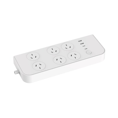 Brilliant 6-Port Powerboard with USB-A & C Ports
