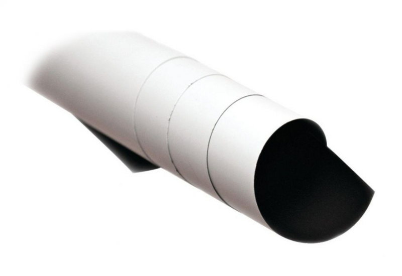 INSTA-DE WHITEBOARD MATERIAL ROLL - MATT FINISH  1.1 GAIN FOAM BACKING 3.04X1.27MT (WXH)
