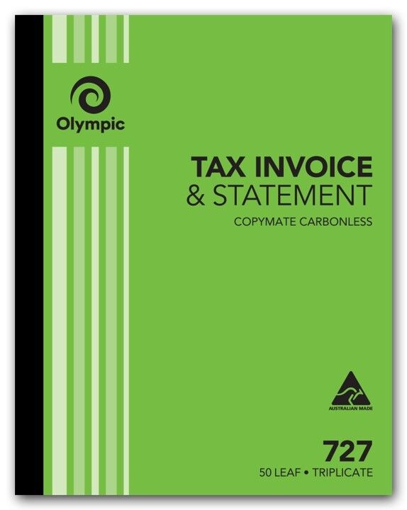 INV/STAT BOOK OLYMPIC FSC 727 TRIP C/LESS 10X8 50LF (07793)