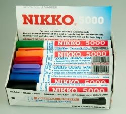 MARKER W/B NIKKO 5000 6 ASST COL BX12