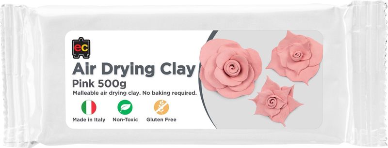 CLAY MODELLING EC AIR-DRY 500G PINK
