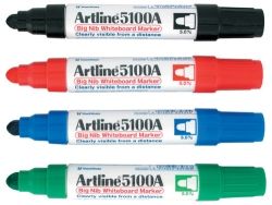 MARKER W/B ARTLINE 5100A BIG NIB 5MM BULLET BLACK