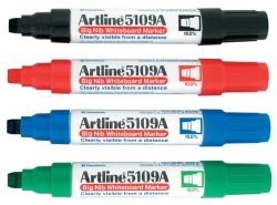 SP - MARKER WHITEBOARD ARTLINE 5109A BIG NIB 10MM CHISEL ASST BX6