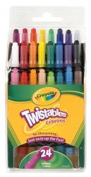 CRAYONS CRAYOLA TWISTABLE MINI 24'S