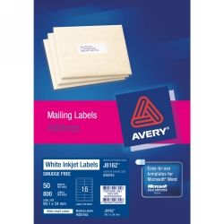 LABEL AVERY INKJET J8162M 99.1X34 (50L'S)