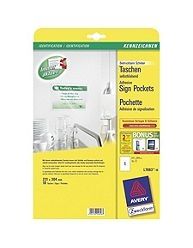 SP- ADHESIVE SIGN POCKET AVERY A4 221X304MM CLEAR PK10