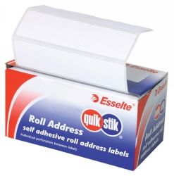 LABEL QUIK STIK DISP 89X24 ROLL ADDRESS