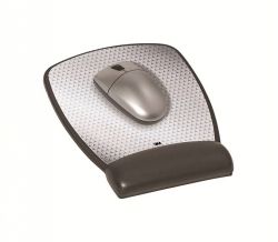 MOUSE PAD 3M PRECISE SURFACE W/GEL REST ABSTRACT 17X21.5X2CM