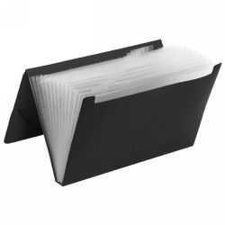 SP- MARBIG EXPANDING FILE 12 POCKET BLACK