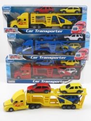 TOY CAR TRANSPORTER WITH 3 CARS